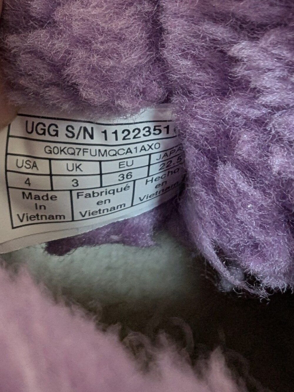 UGG Mini Bailey Bow II Boots Butterfly Purple Girls 4 - Picture 7 of 7